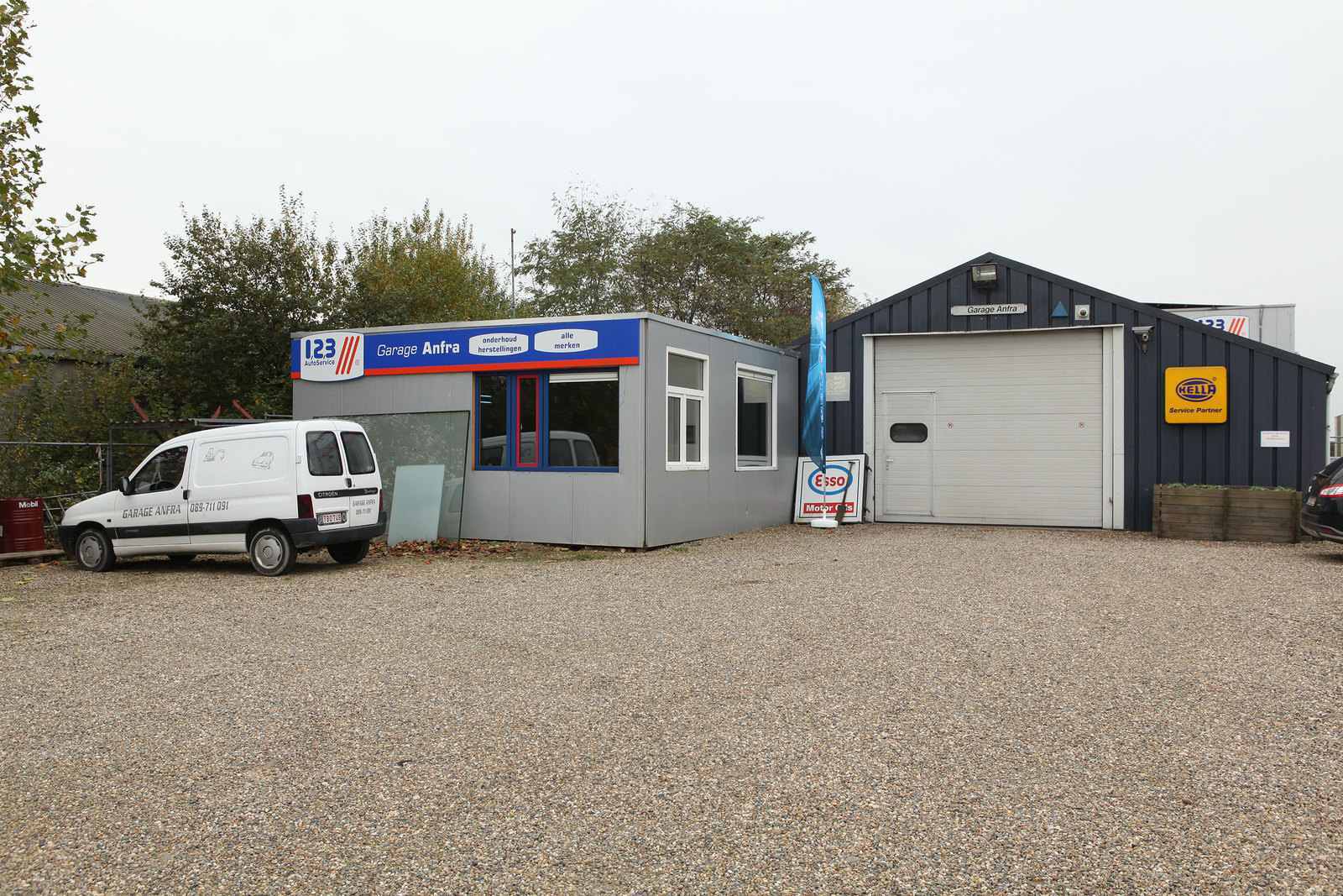 De werkplaats van Garage Anfra in Lanaken